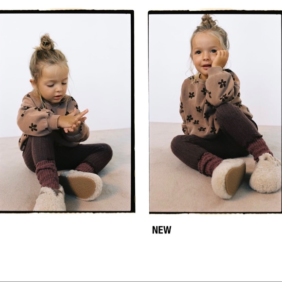 BNWT Zara Floral Sweatshirt // Size: 3-4 - Picture 4 of 5